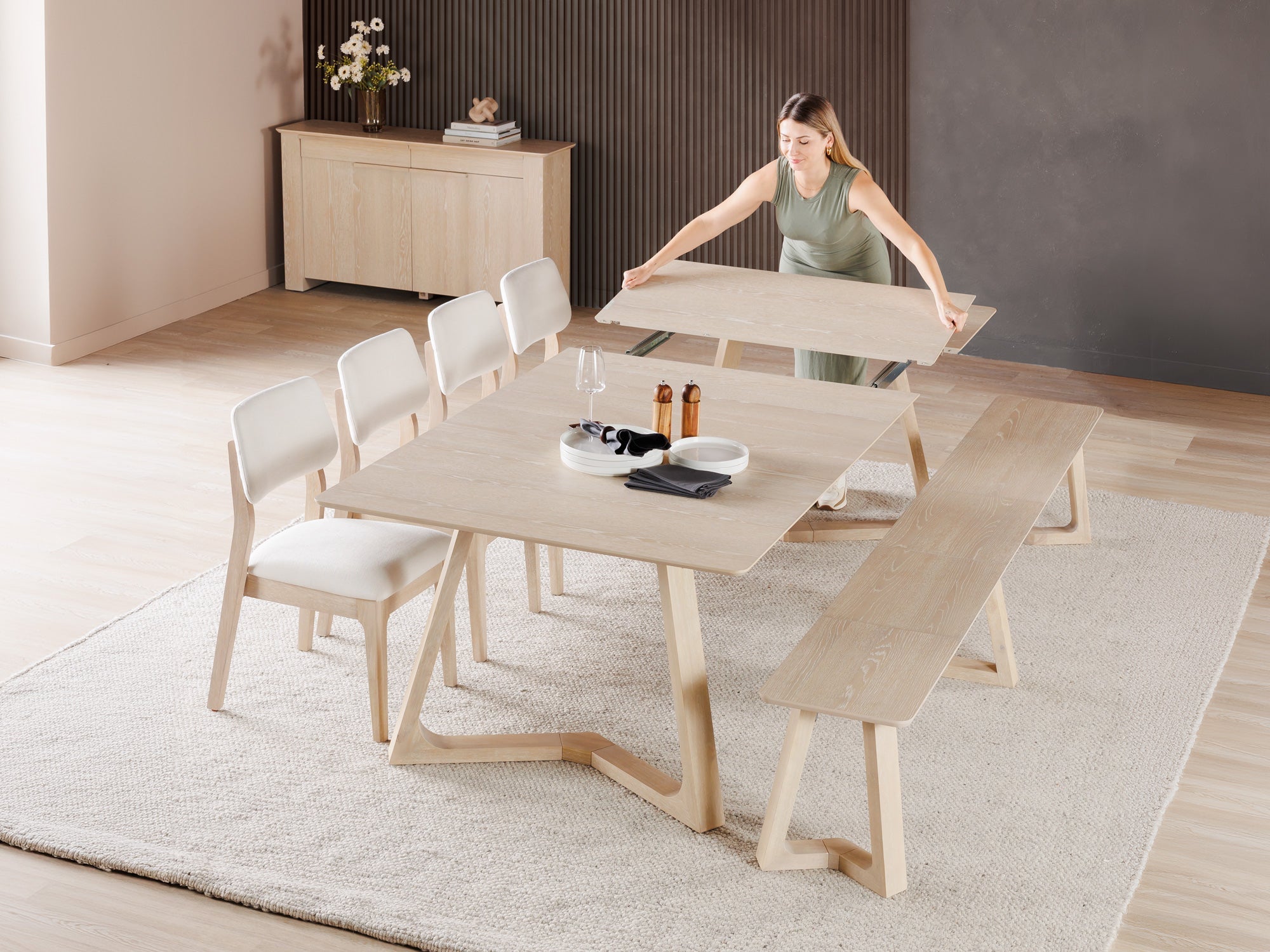 Transformer-table-nova-driftwood-the-host-functionality-lifestyle-4x3_e9c17ff6-96c6-4d78-8f32-21b9a7656429 Nova Dining Set Host - Image 1